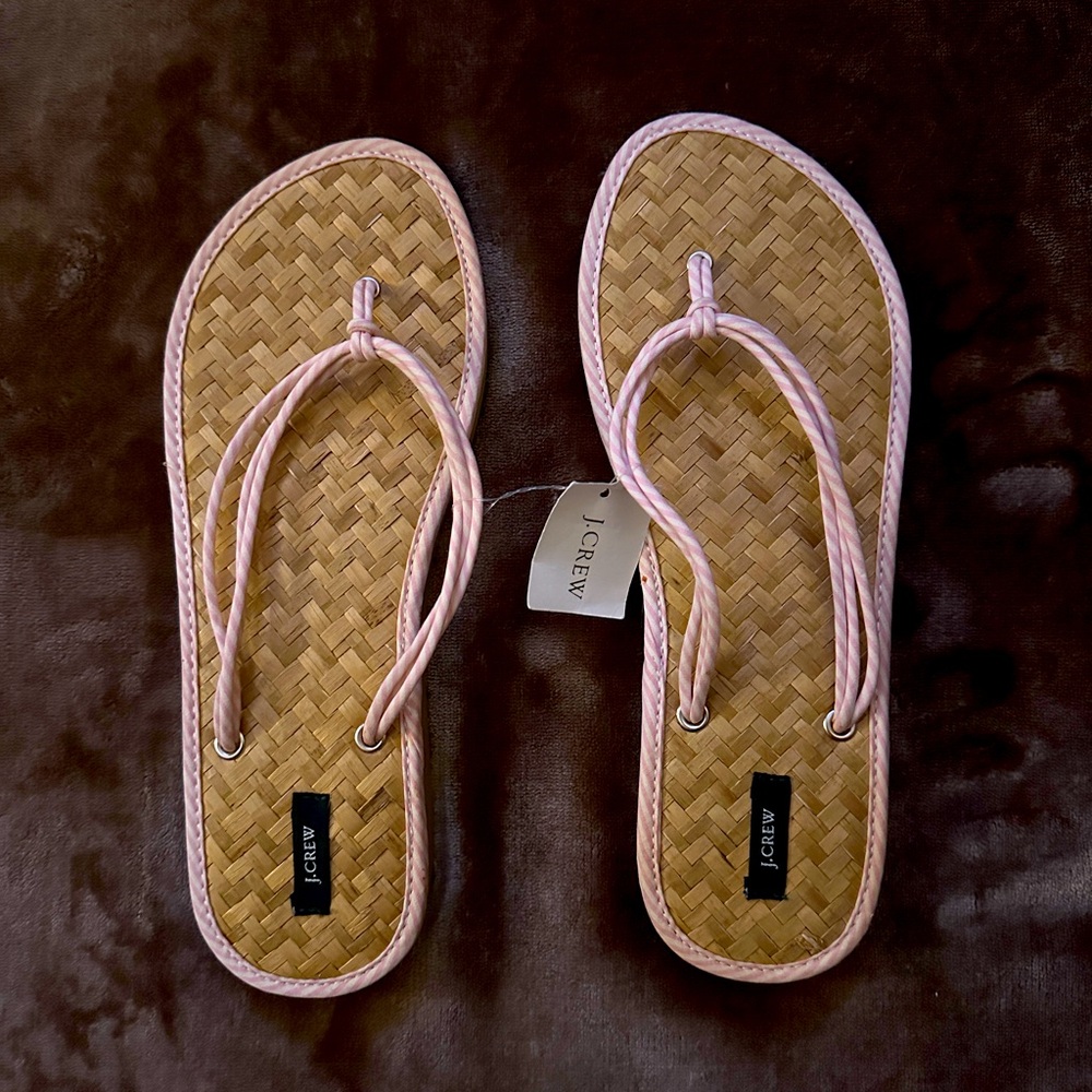 J Crew Flip Flops Size 8
